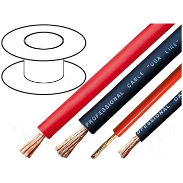 Wire: loudspeaker cable | 1x4mm2 | stranded | OFC 