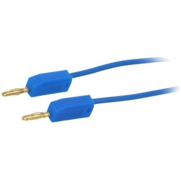 Test lead; banana plug 2mm,both sides; Len: 0.5m; 