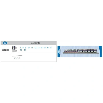 KING TONY SOCKET SET 3/8" 13gb SHORT 12-PONT