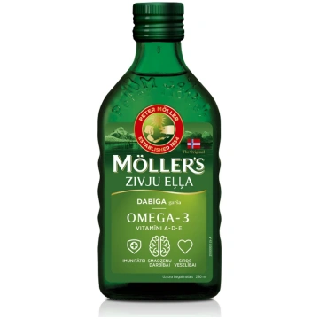 Möller′s Omega-3 zivju eļļa ar dabīgu garšu, 250 m
