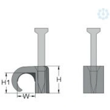 cable clip 22-26 grey long nail 262235 | 401192355