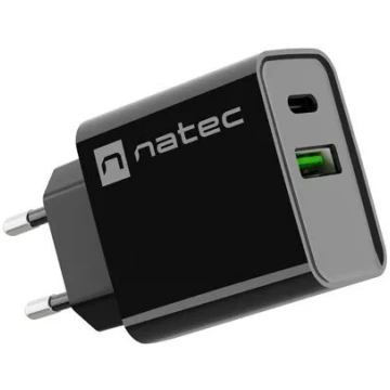 Sienas lādētājs NATEC RIBERA universāls melns 12V 