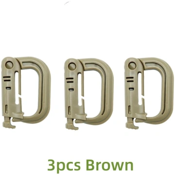 Plastic D-Ring Tactical Carabiner Keychain Hard Po