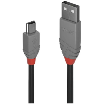 Lindy USB 2.0 Type A uz Mini‑B kabelis, 1 m, USB 2
