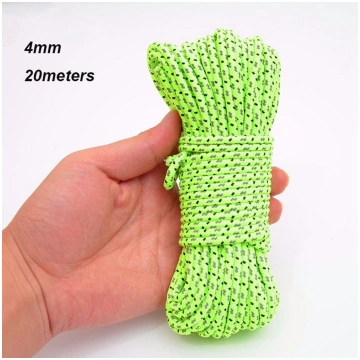 5/10/20/100M Reflective Tent Rope Nylon Line Cord 