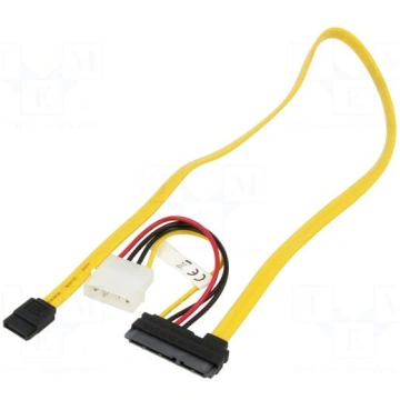 Adapter | SATA plug,SATA L-Type plug | 0.5m Goobay