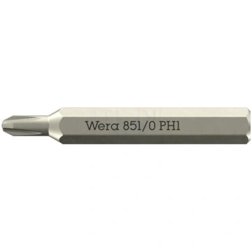Screwdriver bit | Phillips Recess® | PH1 | 851/0 M