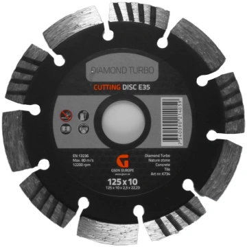 Dimanta turbo griešanas disks akmens/betons/ķieģel