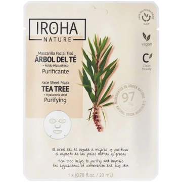 Sejas maska Iroha Nature Tea Tree Purifying, 20 ml