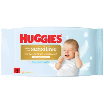 HUGGIES Extra Care Sensitive, Plastic Free mitrās 
