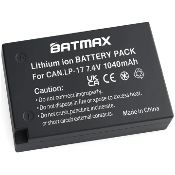 Canon LP-E17 battery 1040 mAh Batmax