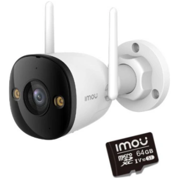 Imou bullet 3 5MP Wi-Fi IR30 IP kamera ar 64 GB at