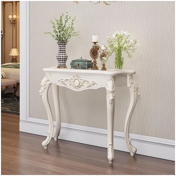 Vintage Console Table, White Console Table for Ent