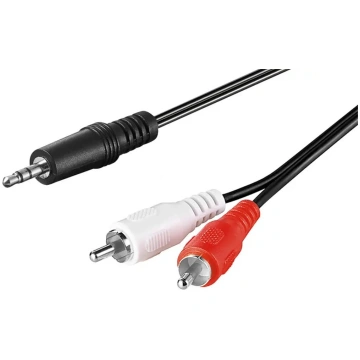 Audio kabelis GOOBAY 51649 — 3,5 mm vīrietis uz 2×