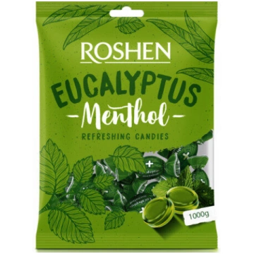 Roshen karamele Eukalyptus + Menthol 1 kg