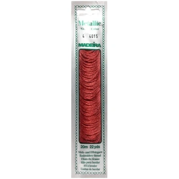MADEIRA METALLIC N° 4 - 4015 - ROSSO