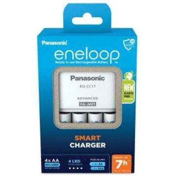Bateriju lādētājs Panasonic Smart + 4 x AA Eneloop