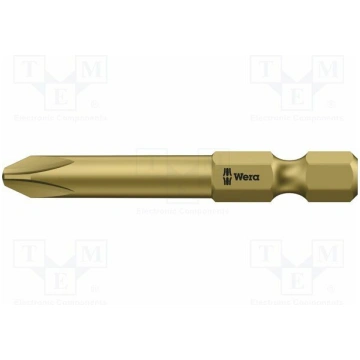 Screwdriver bit; Phillips; PH2; 1/4"; Overall len: