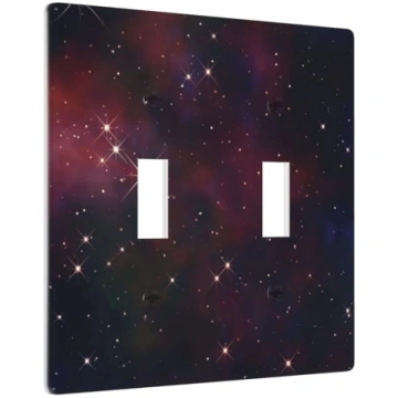 Galaxy Starry Double Light Switch Cover 2 Gang Wal