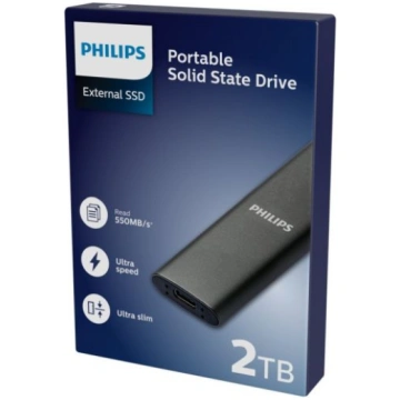 Philips External SSD 2TB Ultra speed Space grey FM