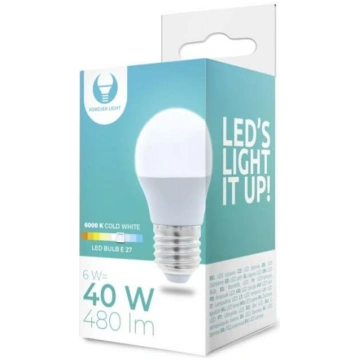 Spuldze Forever Light LED, G45, 6000 °K, E27, 6 W,
