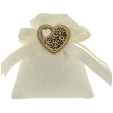 SACCHETTO MATRIMONIO CON CUORE