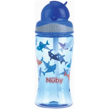 Nuby Flip-it cup pudelīte ar salmiņu 360ml Flip-in