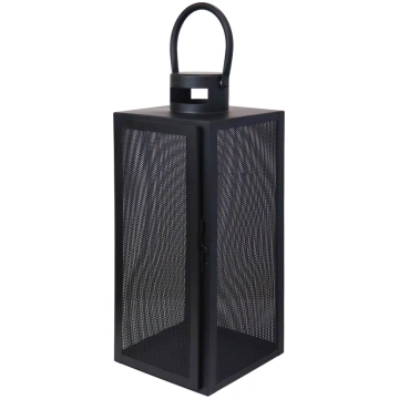 Laterna metala Aura 17x16x40cm melna ( 9130476 )