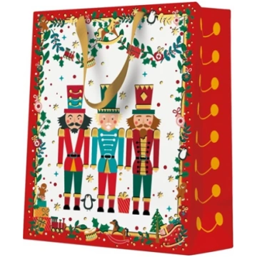 BAG GIFT CHRISTMAS NUTCRACKER 20X25CM AGB2020003 (