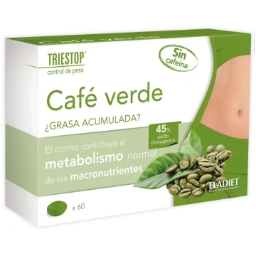 ELADIET Triestop Cafe Verde Decaf 60 Capsules 8420