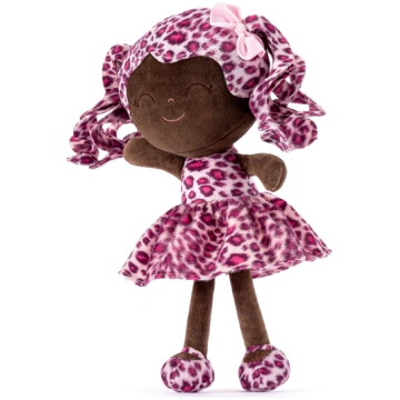 Gloveleya 12-inch Curly Hair Fashion Dolls Leopard