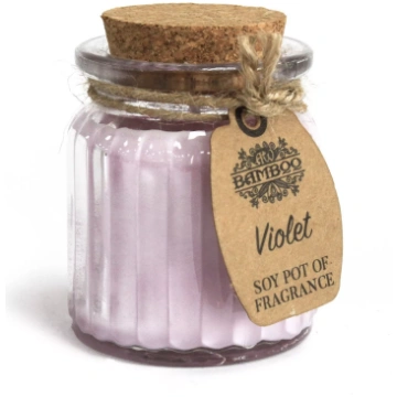 Sojas vaska svece Violet (20h)