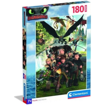 Clementoni Puzzle Super Jak wytresowac smoka 180 e