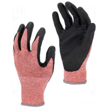 Protective gloves | Size: 9,L | pink-black | nitry