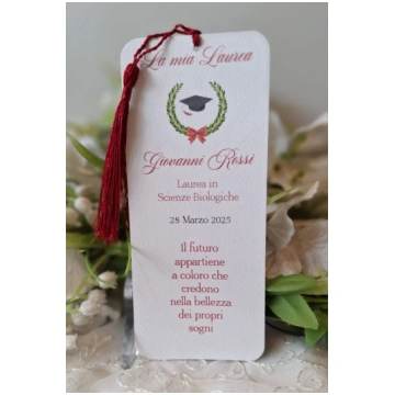 Inviti Lux - Segnalibro Laurea con nappina