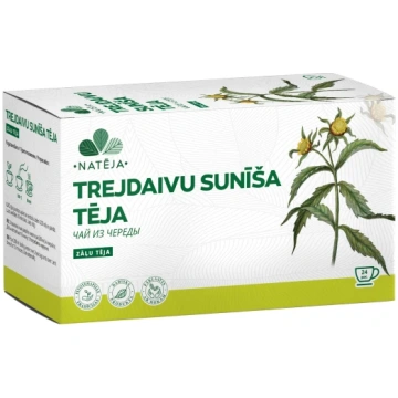 Natēja Trejdaivu Sunīšu lakstu tēja, 24 paciņas