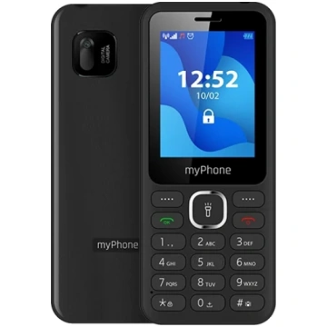 Telefons ar pogām MyPhone 6320, melns krās