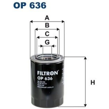 FILTRON OP636 Eļļas filtrs