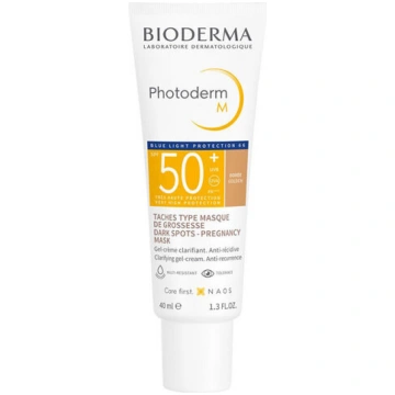 Zeltainas krāsas gēls-krēms Bioderma SPF50, 40 ml