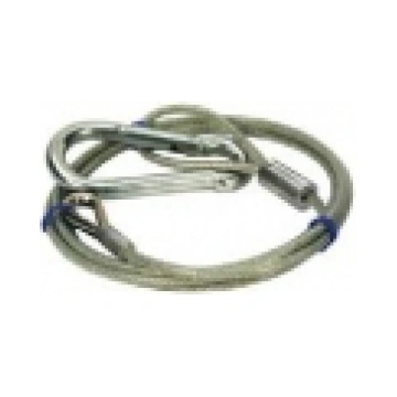 Safety cable with snap hook/loop 1,25 m