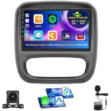 Android 15 Auto radio priekš Renault Trafic 3 2014