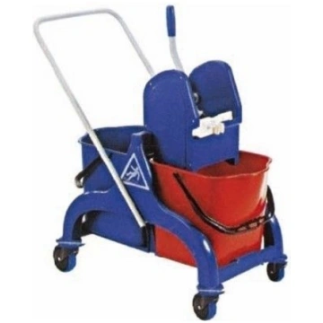 Bucket with nylon wringer on wheels Model CA1604 C