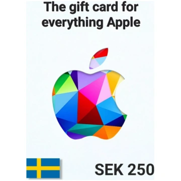 Apple iTunes Sweden 250 SEK Gift Card MISSING