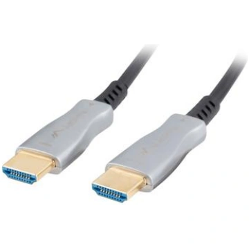 LANBERG CA-HDMI-20FB-0100-BK 10 m Black Silver HDM