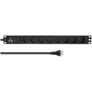 Listwa zasilajca Lanview 19`` rack mount power str