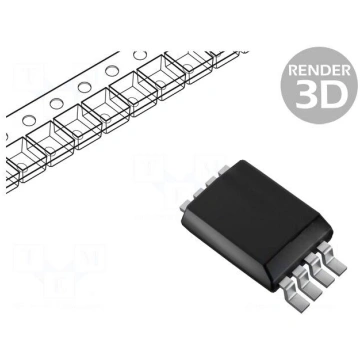 IC: EEPROM memory | 1kbEEPROM | I2C | 128x8bit | 1