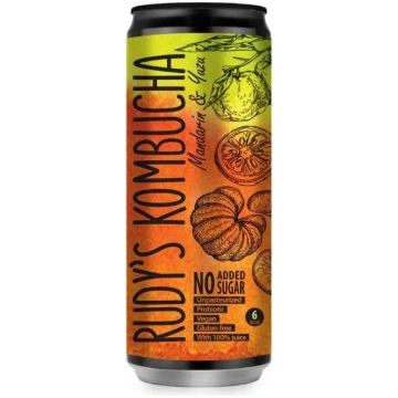 Rudy's kombuča mandarīnu & Juzu, 330ml