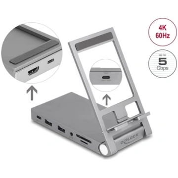 Delock Tablet and Laptop Docking Station 4K with i