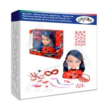Bandai - Miraculous Ladybug - Testa da Pettinare M