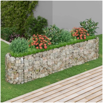 Gabions, augstā puķu kaste, cinkota dzelzs, 260x50